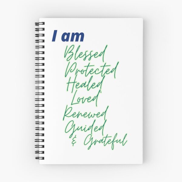 Item preview, I AM Blessed, Protected, Healed, Loved, Renewed, Guided, & Grateful designed and sold by Thewelllife.