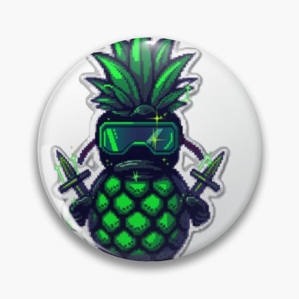 Item preview, Pixel Cyber Ninja Pineapple designed and sold by DuodecimStudio.