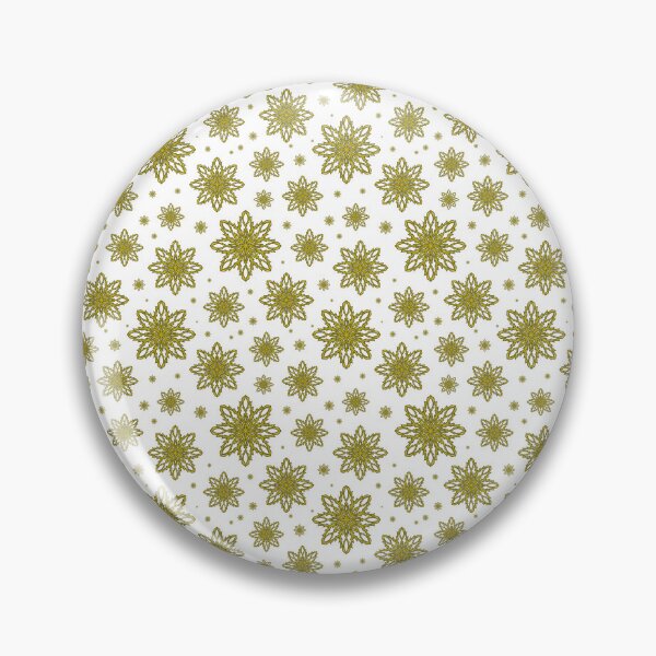 Item preview, Pattern of falling snowflakes "Inspiration" of yellow color on a white background designed and sold by Cherevan.
