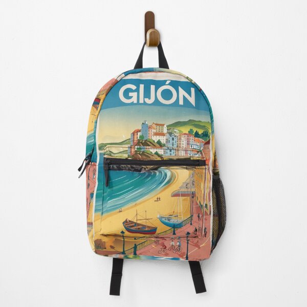Item preview, Gijon Vintage Travel Poster designed and sold by TravelerRat.