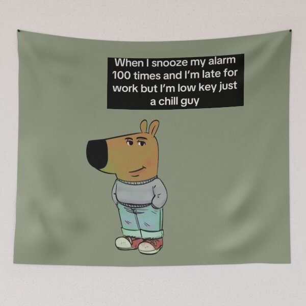 Item preview, Chill Guy Meme  designed and sold by Femme Pastel Collective.