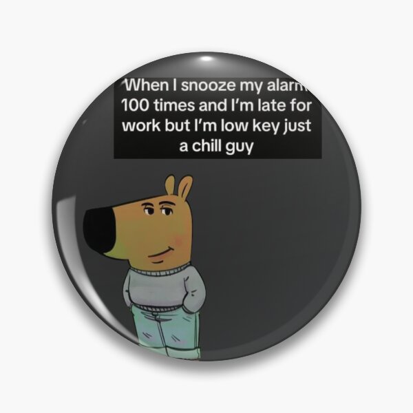 Item preview, Chill Guy Meme  designed and sold by Femme Pastel Collective.