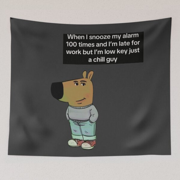 Item preview, Chill Guy Meme  designed and sold by Femme Pastel Collective.