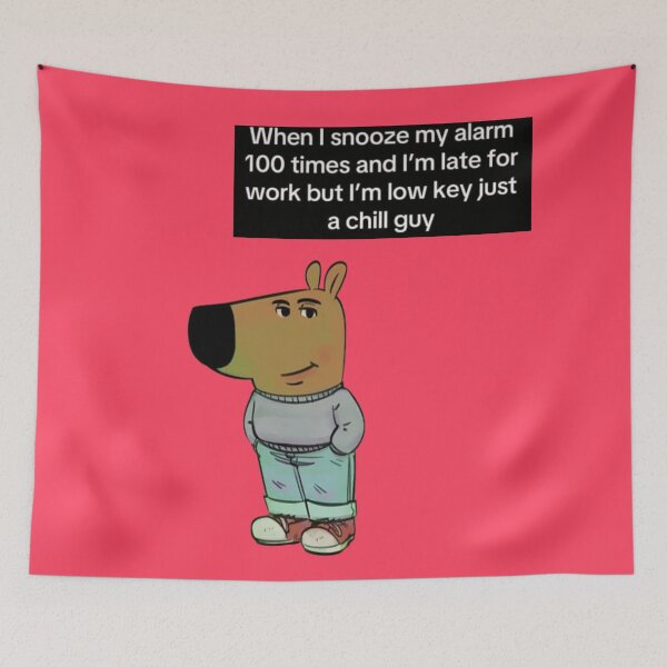 Item preview, Chill Guy Meme  designed and sold by Femme Pastel Collective.