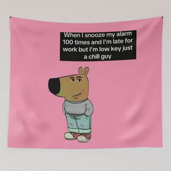 Item preview, Chill Guy Meme  designed and sold by Femme Pastel Collective.