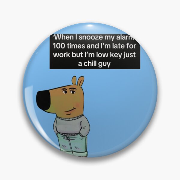 Item preview, Chill Guy Meme  designed and sold by Femme Pastel Collective.