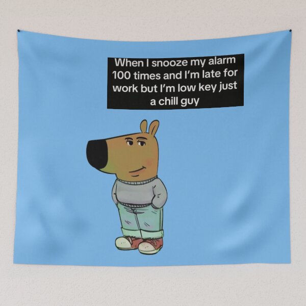 Item preview, Chill Guy Meme  designed and sold by Femme Pastel Collective.