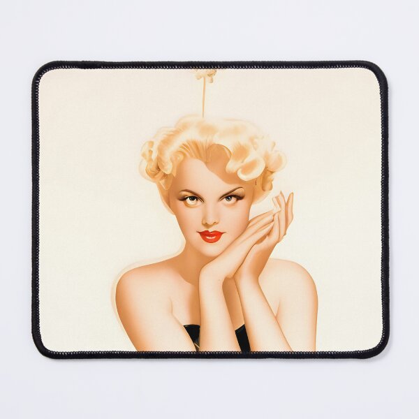 Item preview, Vargas style pinup , Black dress designed and sold by Bobby-Bucks.