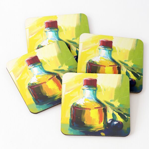 Item preview, Olive Oil Essence - Bold Colors and Dynamic Energy Digital AI Generated Art designed and sold by OlfactoART Studio.