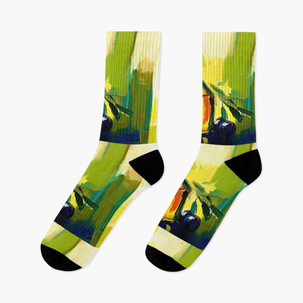 Item preview, Olive Oil Essence - Bold Colors and Dynamic Energy Digital AI Generated Art designed and sold by OlfactoART Studio.