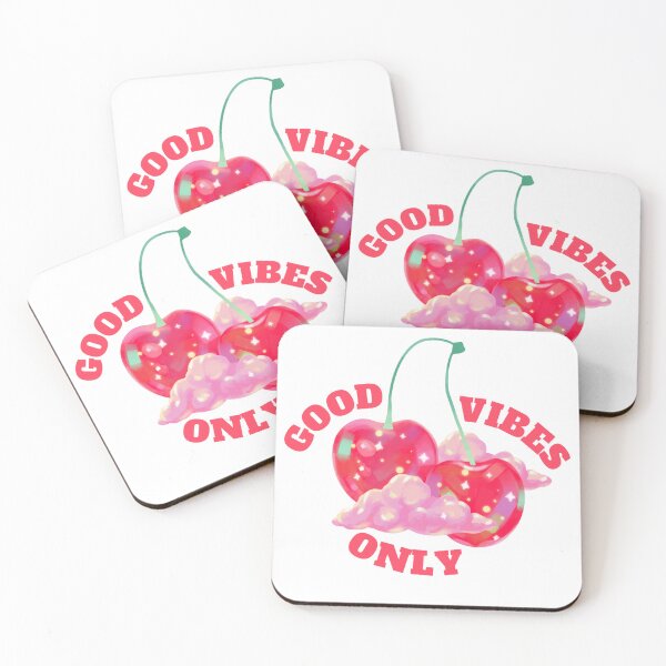 Item preview, Good Vibes Only Cute Cherry designed and sold by Hyunnibear.