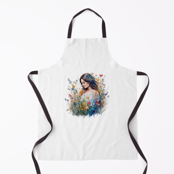 Item preview, Young woman among flowers designed and sold by Nazardes.