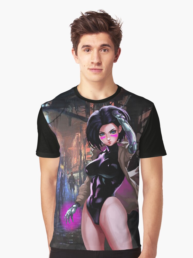 Imagen 1 de 5, Camiseta gráfica con la obra ALITA99 Hentai, diseñada y vendida por FotoLibreStudio.