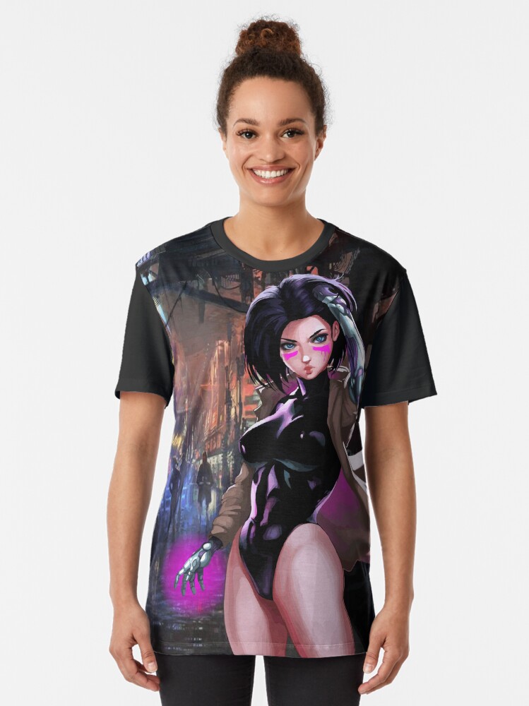 Imagen 2 de 5, Camiseta gráfica con la obra ALITA99 Hentai, diseñada y vendida por FotoLibreStudio.