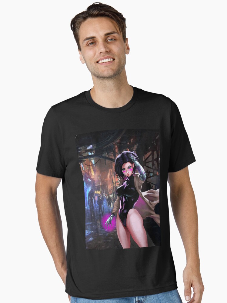 Imagen 1 de 7, Camiseta esencial con la obra ALITA99 Hentai, diseñada y vendida por FotoLibreStudio.