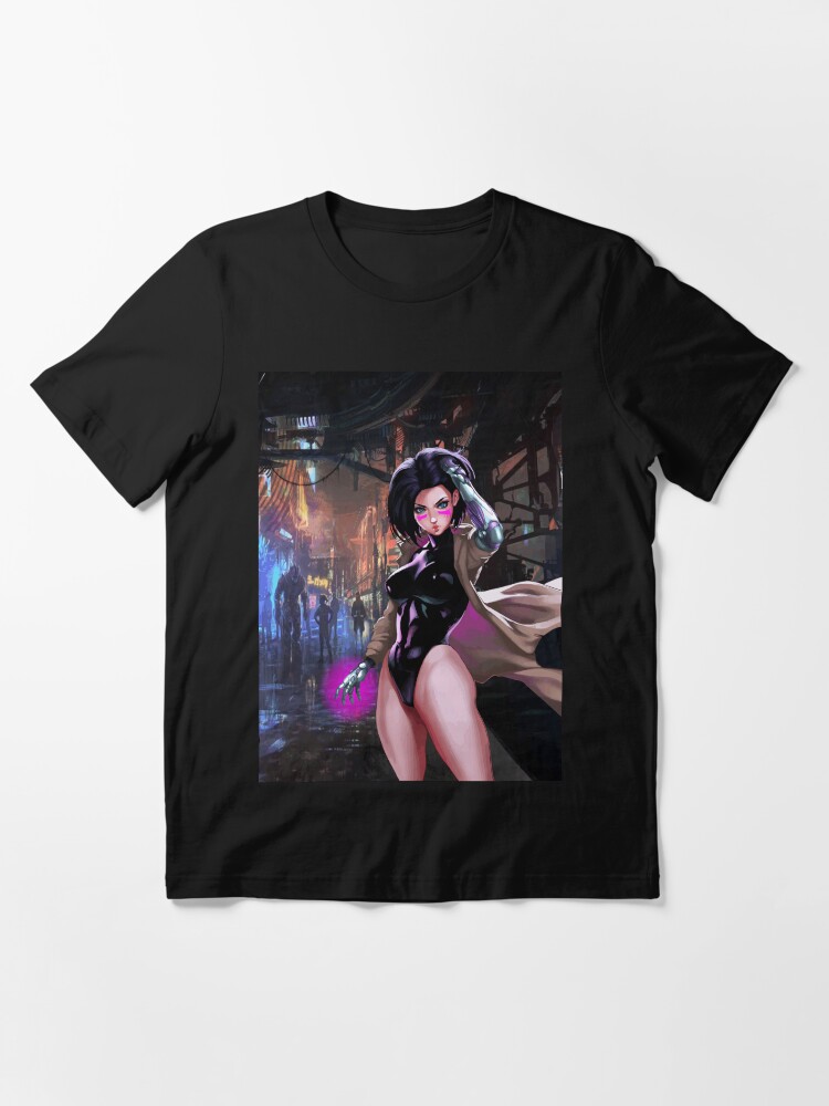 Imagen 3 de 7, Camiseta esencial con la obra ALITA99 Hentai, diseñada y vendida por FotoLibreStudio.