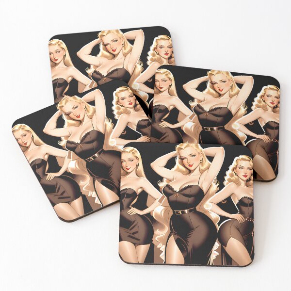 Item preview, Gil Elvgren style trio of blonde bombshells designed and sold by Bobby-Bucks.