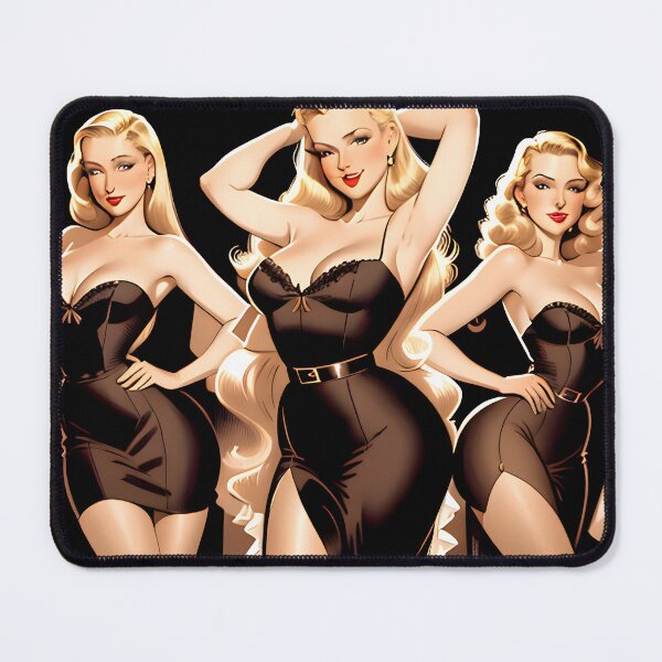 Item preview, Gil Elvgren style trio of blonde bombshells designed and sold by Bobby-Bucks.