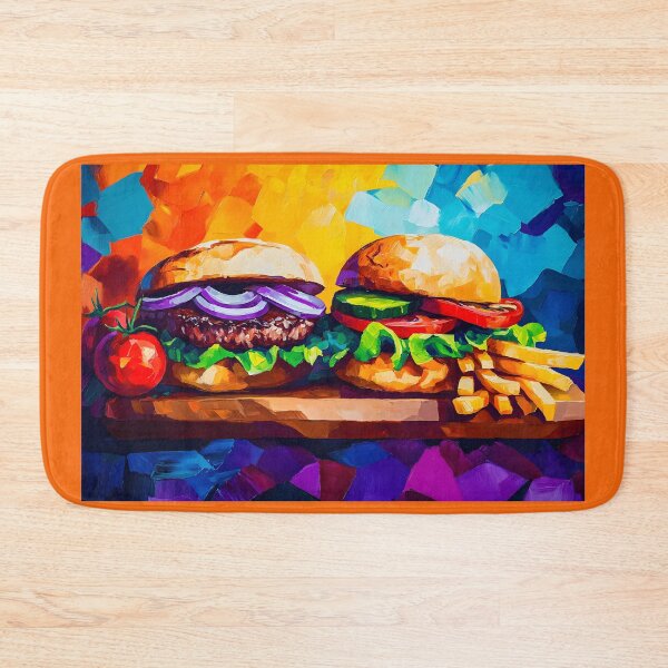 Item preview, Burger Bliss - Juicy Patties, Fresh Toppings, and Crispy Fries Delight designed and sold by OlfactoART Studio.