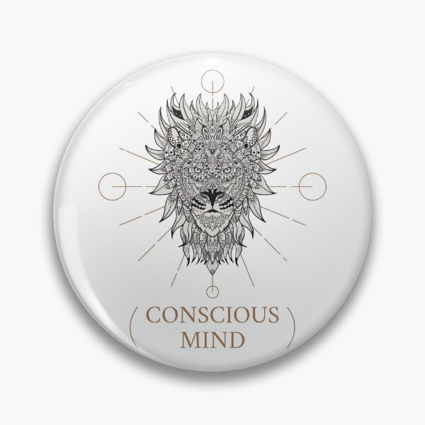 Item preview, Conscious mind: Lion face illustration designed and sold by OwOlet.