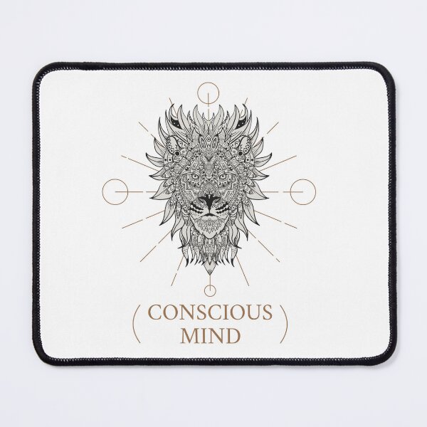 Item preview, Conscious mind: Lion face illustration designed and sold by OwOlet.