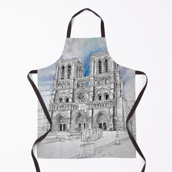 Item preview, Notre Dame Cathedral Sketch designed and sold by StrokeMe.