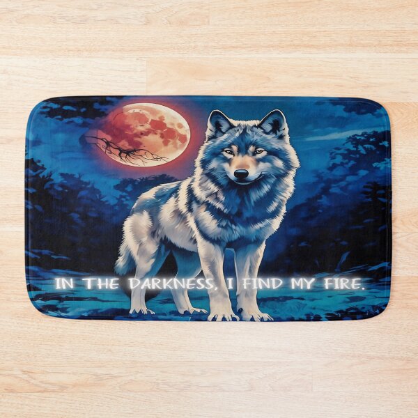 Item preview, Fierce Wolf Under Blood Moon designed and sold by gleefulme.