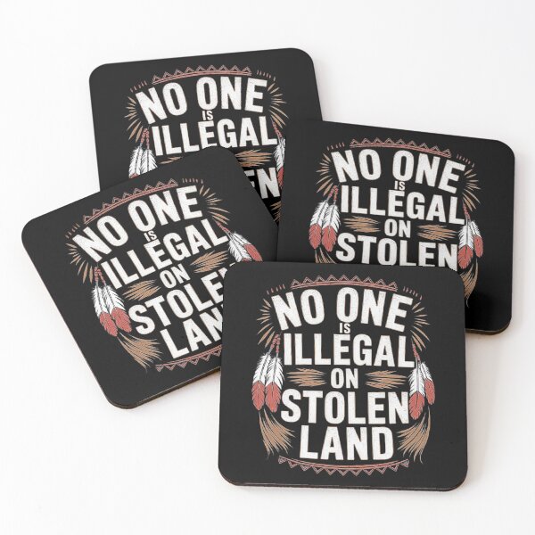 Item preview, No One Is Illegal on Stolen Land: Indigenous Rights and Justice Design designed and sold by love3617.