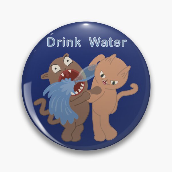 Item preview, Drink Water: funny cats promoting health designed and sold by Catphonesoup.