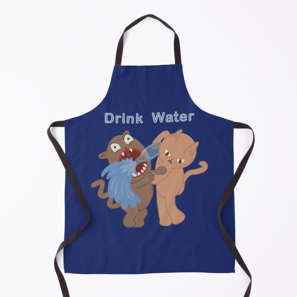 Item preview, Drink Water: funny cats promoting health designed and sold by Catphonesoup.