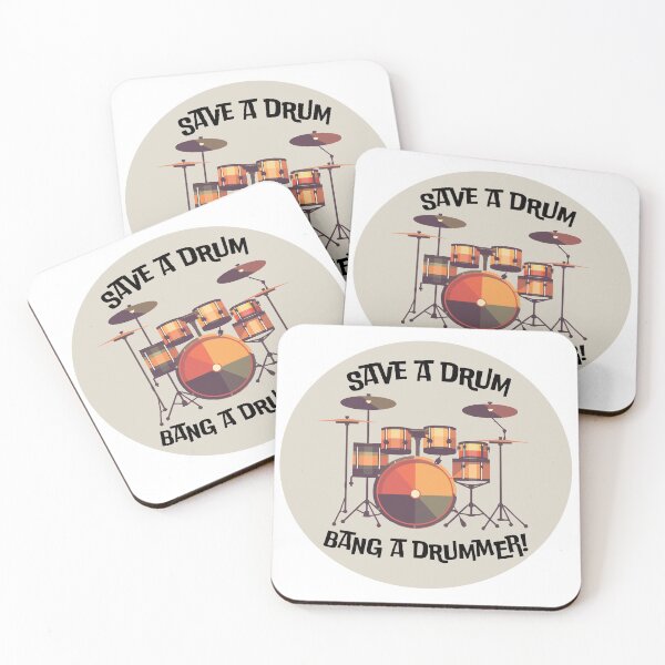 Item preview, SAVE A DRUM BANG A DRUMMER designed and sold by PIXEL POP DESIGNS - Beyond the Norm!.