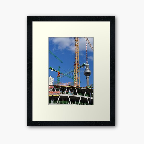 Baustelle Framed Art Print