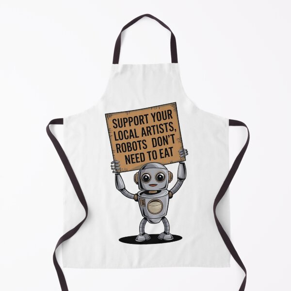 Item preview, Support Local Artist, Robots Don't Need to Eat designed and sold by Bliss Find And Design.