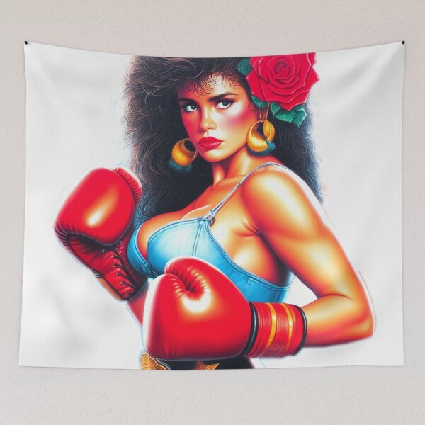 Item preview, Retro Boxe Woman designed and sold by PulpVintage.