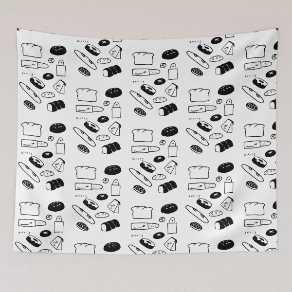 Item preview, Whisked Away: Minimalist Bread Doodles designed and sold by RM-Journey.