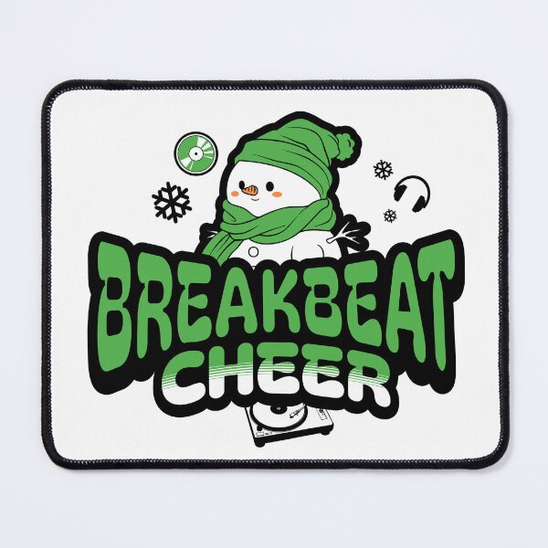 Item preview, BREAKBEAT  - Snowman Cheer (Black)  designed and sold by Discothreadz.