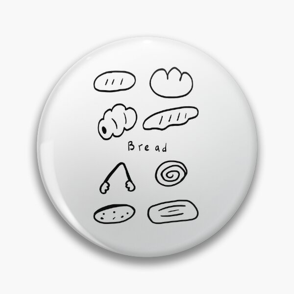 Item preview, Loaf Love: Black & White Bread Illustrations designed and sold by RM-Journey.