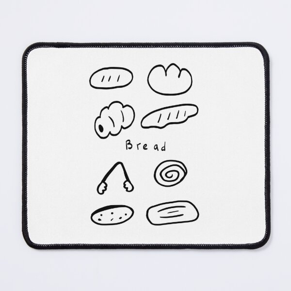 Item preview, Loaf Love: Black & White Bread Illustrations designed and sold by RM-Journey.