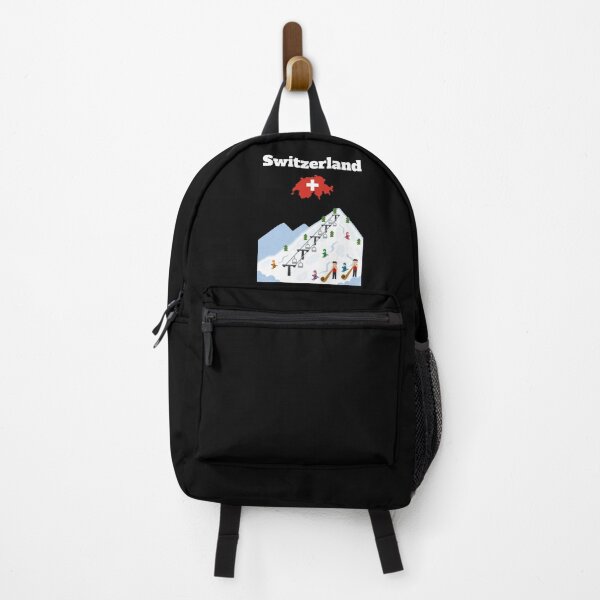 Item preview, Switzerland Ski trip Ski resort Chairlift Swiss flag souvenir designed and sold by Artstastic.