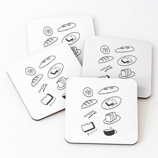 Item preview, Fresh Out of the Oven: Minimalist Bread Line Drawings designed and sold by RM-Journey.