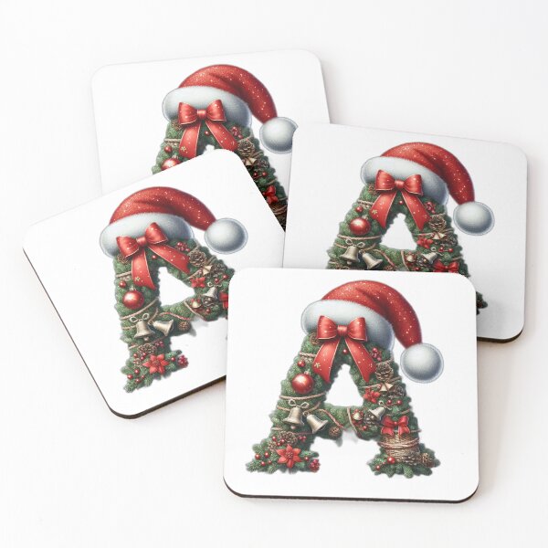 Item preview, Christmas Alphabet Art - Letter A | Festive Digital Print designed and sold by designssamaya.