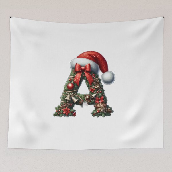 Item preview, Christmas Alphabet Art - Letter A | Festive Digital Print designed and sold by designssamaya.
