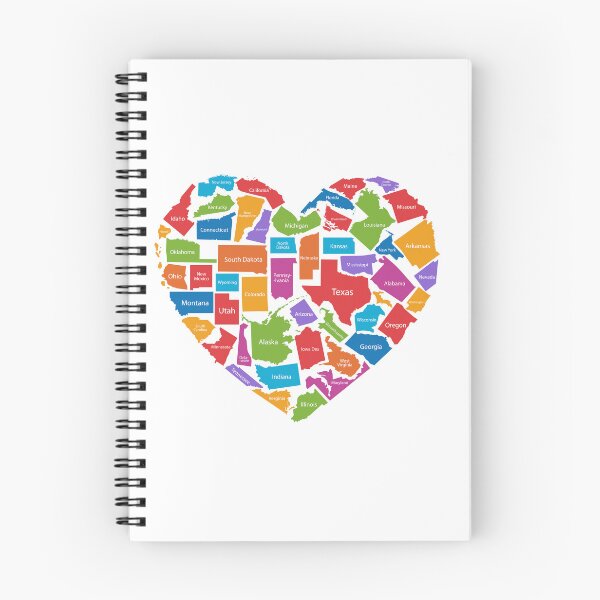 Item preview, USA map in Heart shape  designed and sold by ShopEasy9.
