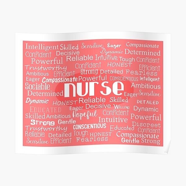 Nurse Adjectives Poster