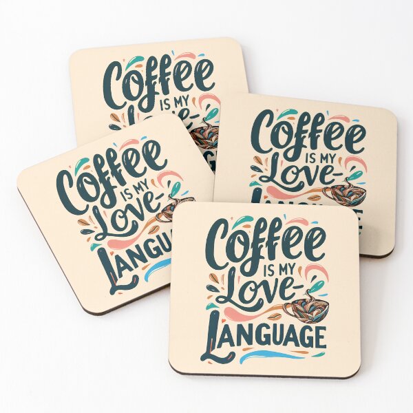Item preview, Coffee Is My Love Language, typography designed and sold by maxmaj.