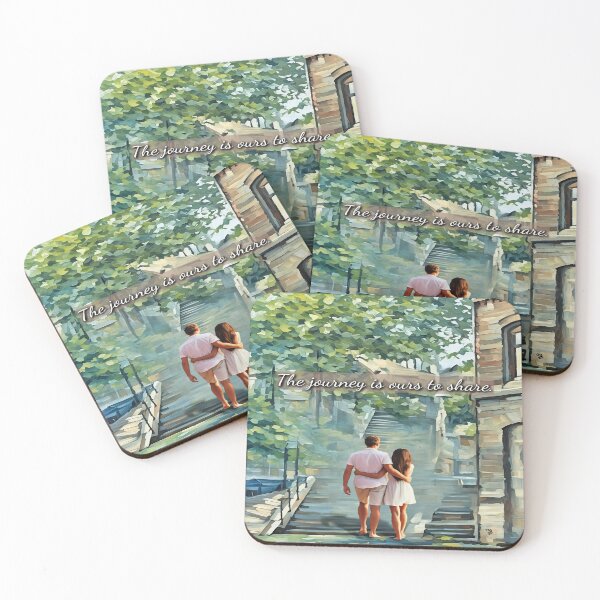 Item preview, The Journey is Ours to Share - Romantic Couple Art designed and sold by gleefulme.