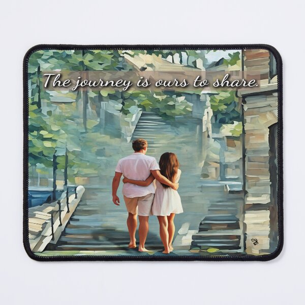 Item preview, The Journey is Ours to Share - Romantic Couple Art designed and sold by gleefulme.