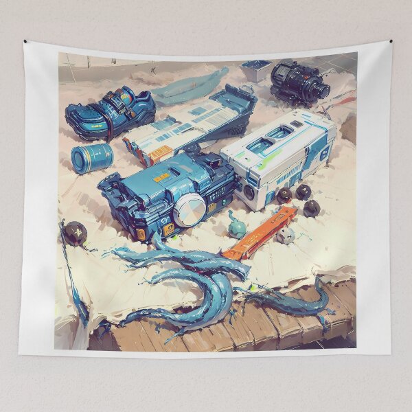 Item preview, Tech Tentacles Urban Bloom designed and sold by ART ATTACK ZONE.