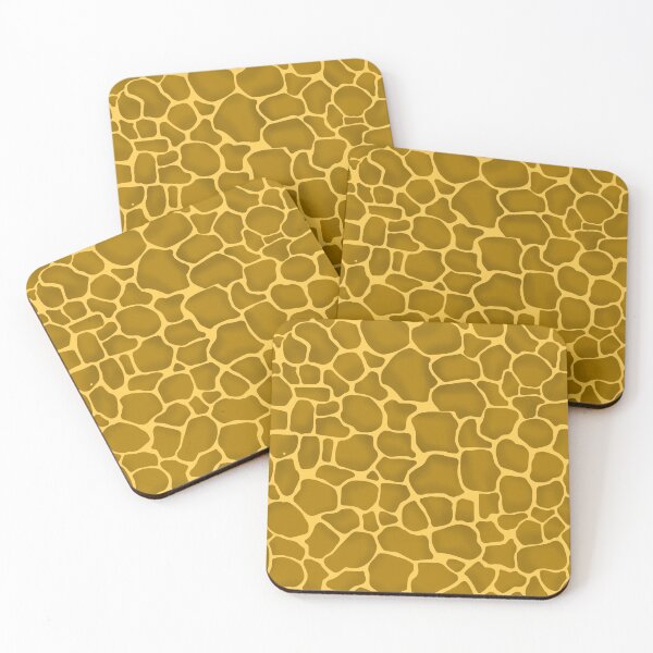Item preview, Giraffe Pattern Print Brown and Yellow designed and sold by ClearAndHappy.