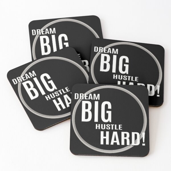 Item preview, DREAM BIG, HUSTLE HARD designed and sold by EvolutionMedia.